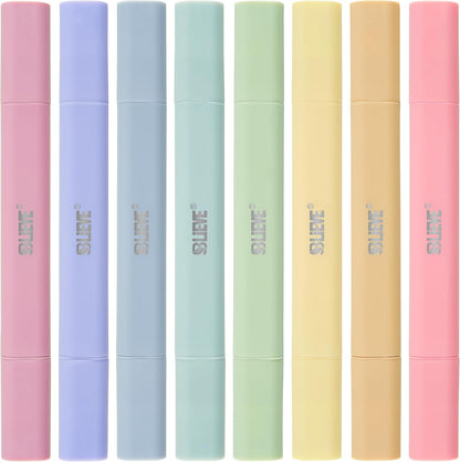 Aesthetic Pastel Dual Tip No Bleed Highlighters for Bible and Journaling