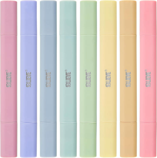 Aesthetic Pastel Dual Tip No Bleed Highlighters for Bible and Journaling