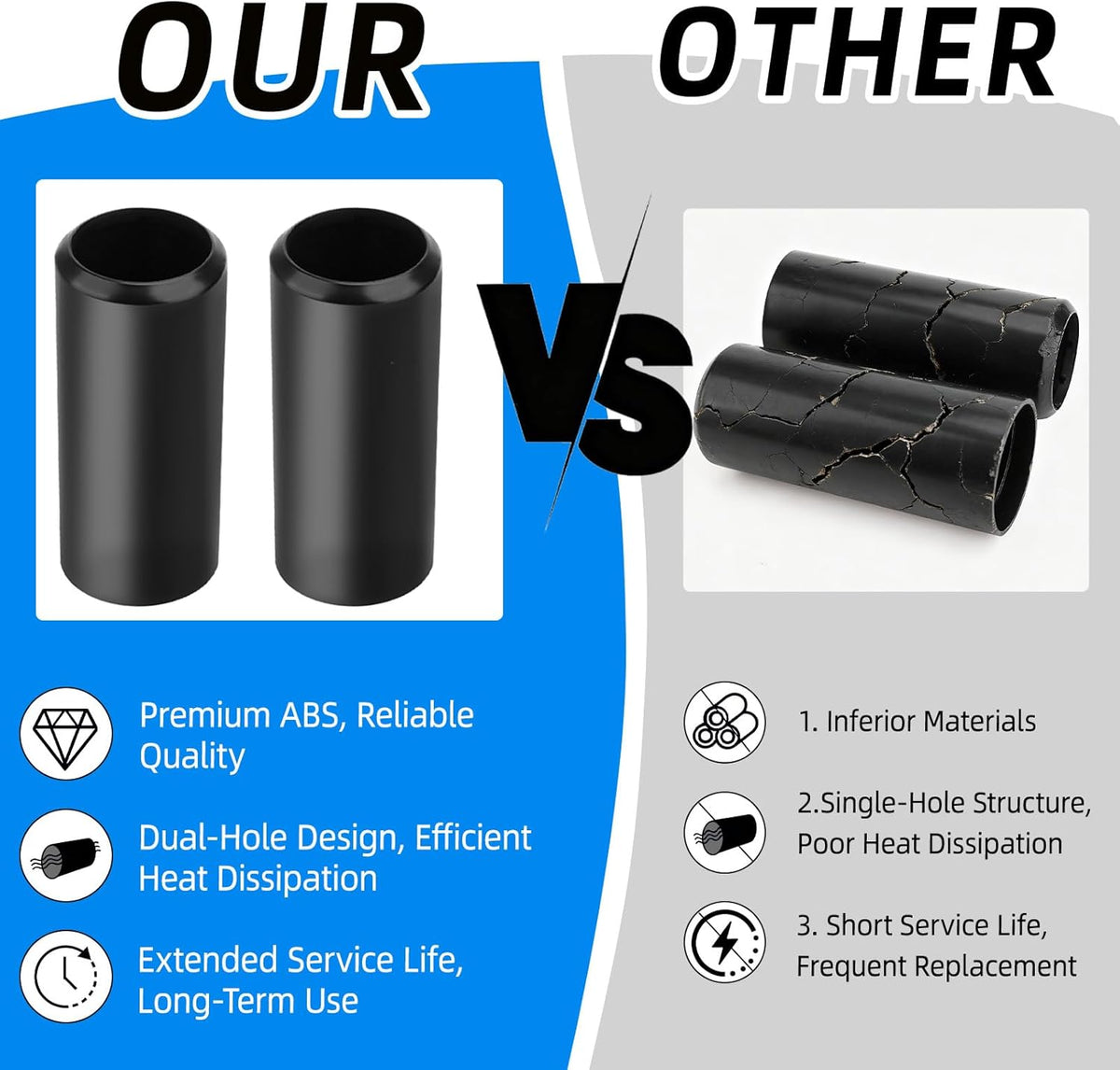 2-Pack Battery Cover Replacement for Select Wireless Microphone Transmitters - photo 5