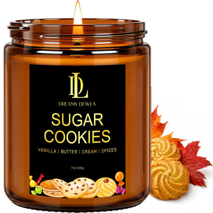 Fall Candles Set for Home Scented, 4 Pack 28oz, Soy Wax