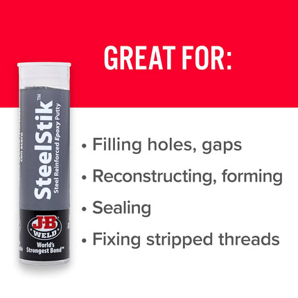 Steel Reinforced Epoxy Putty Stick - 2 oz.