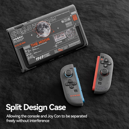 GeekShare Hard Case Compatible with Nintendo Switch 2 (2025), Anti-Scratch Dockable Protective Cover for Switch 2 with Detachable Joysticks, The Moon
