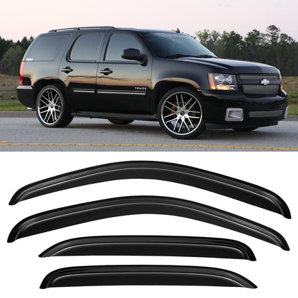 in-Channel Window Visors Rain Guards for 2017-2026 Ford F250 F350 F450 F550 Super Duty SuperCrew, Window Vent Wind Shades Deflectors for 17-26 F-250~F-550 SD Crew Cab