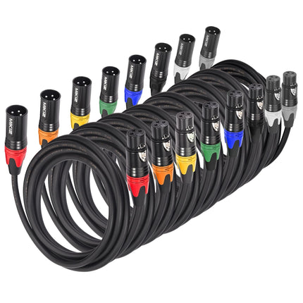 XLR Cables for Microphone 50 Feet 2-Pack