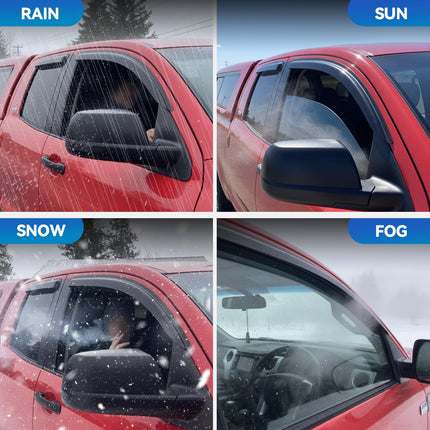 Window Visors Rain Guards for Toyota Corolla 2009-2013 Sedan