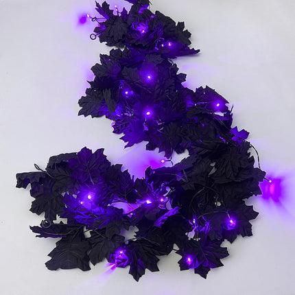 Artificial Black Garland Hanging Vine Artificial Red Floral Garland