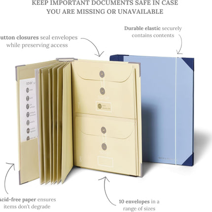 Important Document Organizer | Binder with Guided Labels, Acid-Free File Folder Organizer with 10 - photo 4