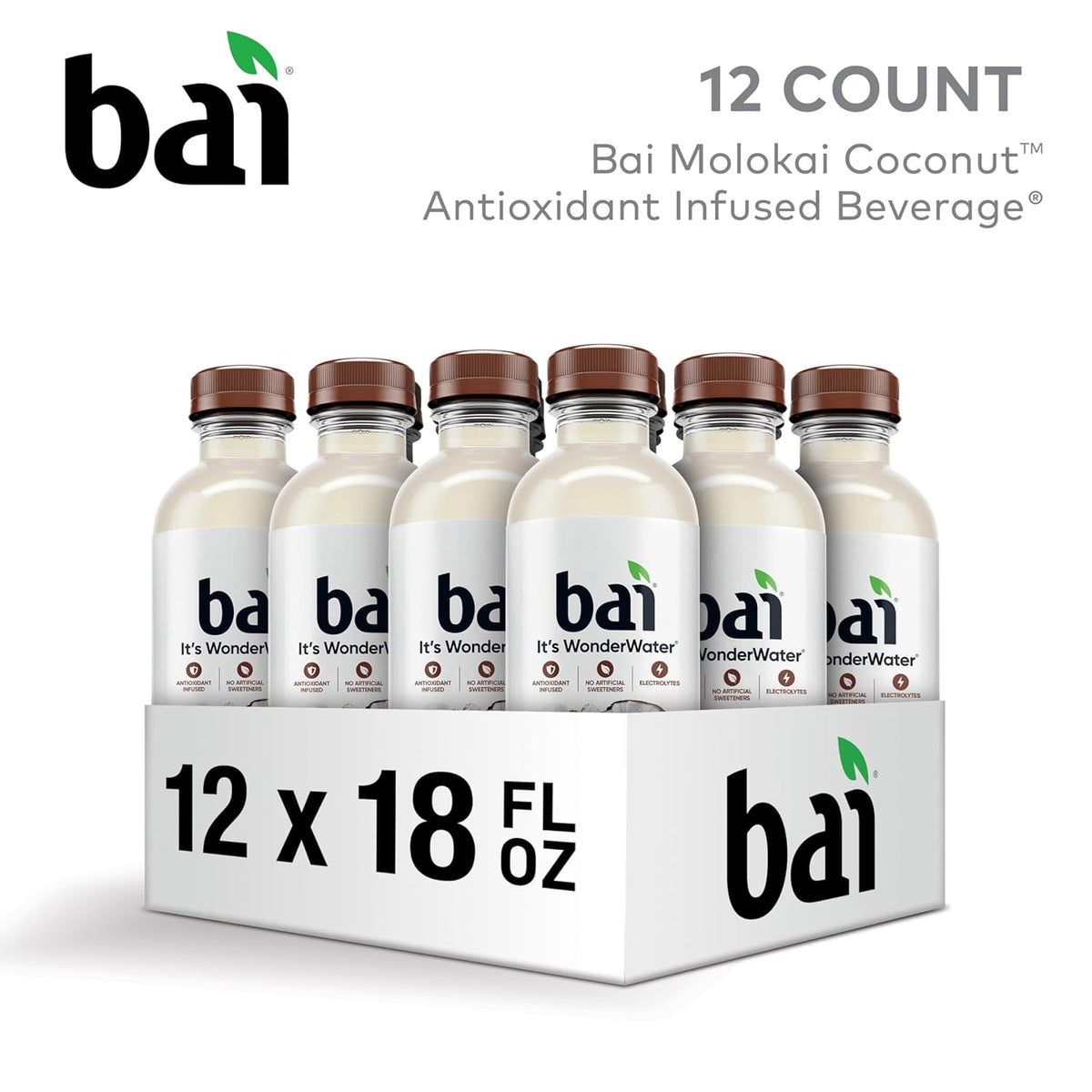 Molokai Coconut Antioxidant Infused Water Beverage, 18 fl oz, 12 Pack - photo 4