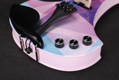 4/4 Electric Violin Set in Crystal Purple - photo 3