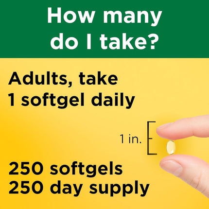 Nature Made Vitamin D3 2000 IU — 250 Softgels, 250-Day Suppl - image 4