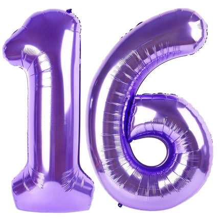Number Balloons 5 Balloon Blue Birthday Decorations for Men Party, 40 Inch