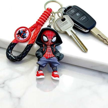 Spider Keychain, Cute Backpack Keychain,Kawaii Key Chain Wristlet Car Charms