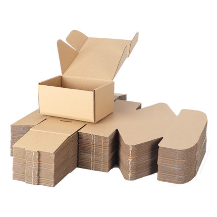 50 Pack 6x4x2 inch Small Shipping Boxes, White Mailing Boxes