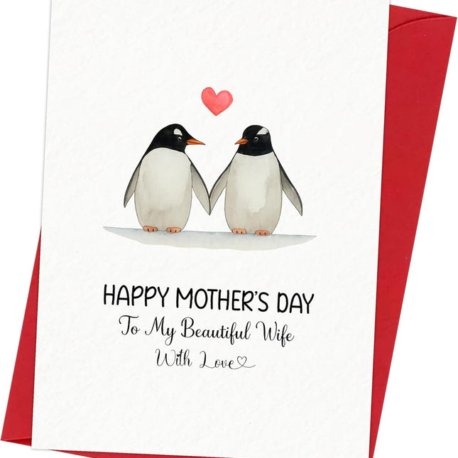 Mothers Day Card for Wife – Happy Mother's Day To My Beautiful Wife