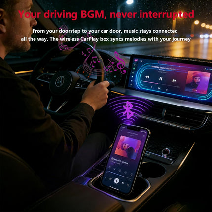 9.03" HD CarPlayScreen for Apple CarPlay & Android Auto, Featuring Mirror Link, Voice Control, Music Playback, GPS Navigation, Backup Camera, Bluetooth