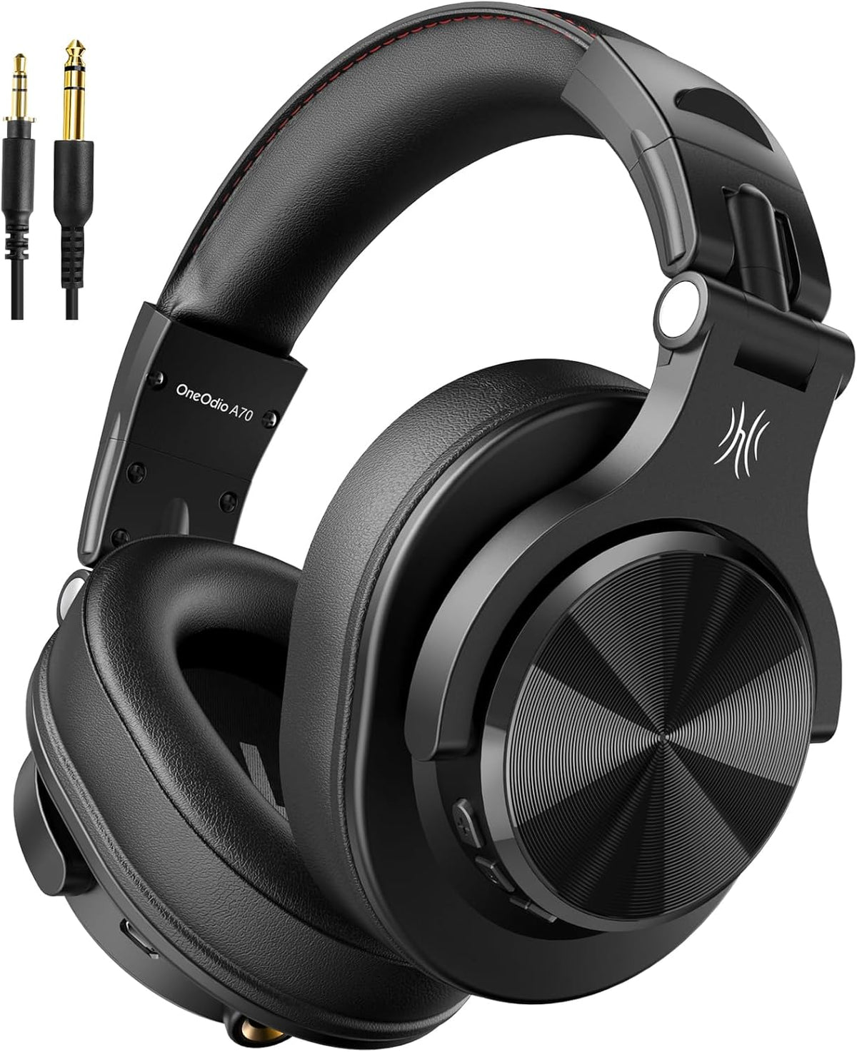Bluetooth Over Ear Headphones, Wireless Headphones with 72H Playtime, Hi-Res, Built-in Mic, 3.5mm/6.35mm Wired Audio