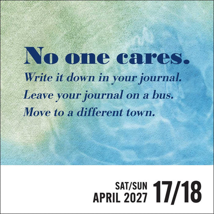 Unspirational 2027 Day-to-Day Calendar: It's Never Too Late to Quit!