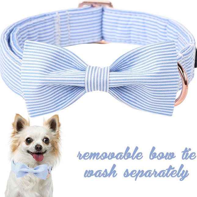 Pet Soft &Comfy Bowtie Dog Collar and Cat Collar Pet Gift for Dogs and Cats 6 Size and 7 Patterns - photo 2