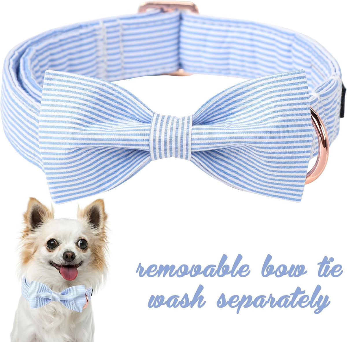 Pet Soft &Comfy Bowtie Dog Collar and Cat Collar Pet Gift for Dogs and Cats 6 Size and 7 Patterns - photo 2