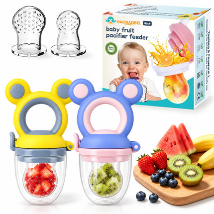 Baby Solids/Frozen Fruit Feeder Pacifier, Infant Teether Toy 4M+, BPA-Free Silicone Pouch & Nipple - photo 13