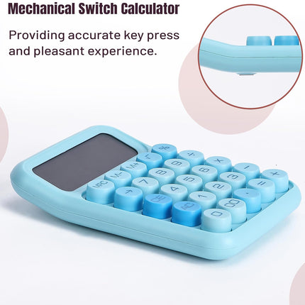 Mr. Pen- Mechanical Switch Calculator, 12 Digits, Large LCD Display, Blue Calculator Big Buttons