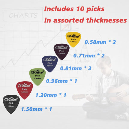 Guitar Picks Holder Box,Amplifier Speaker Style,Includes guitar picks of 10 different thicknesses,Gift For Guitar Players Guitarists (holding up to 9 picks)