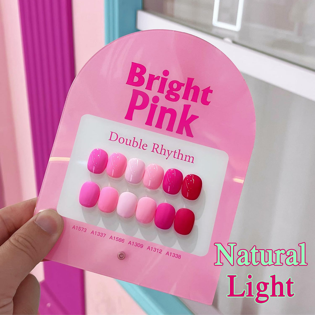 6-Piece 15 mL Bright Neon Gel Polish Set in Light Pink Purple - photo 4
