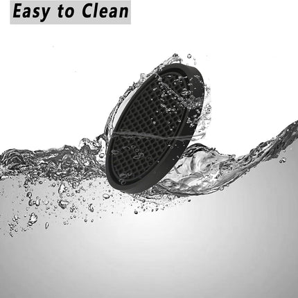 ZSDY Car Cup Coaster, 4PCS Universal Auto Non-Slip Cup Holder Embedded in Ornaments Silicone Coaster, Car Interior Accessories Sets, Black