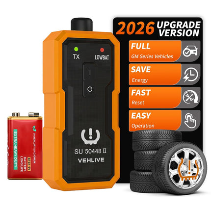 TPMS Relearn Tool for GM Tire Sensor, EL-50448 Upgraded Version, Auto Tire Monitoring System Activation Reset Tool,Tire Sensor Reset Tool,TPMS Programming Tool for More GM Vehicle 2006-2026 W/Battery