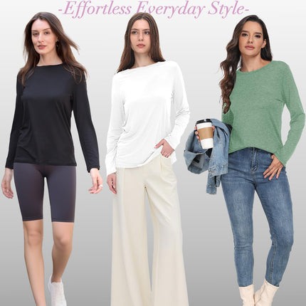 Long Sleeve Shirts for Women Casual Tops School Fall Outfits 2026
