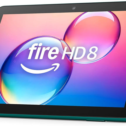Amazon Fire HD 8 tablet (newest model), 8” HD Display, 3GB memory, 32GB, designed for portable entertainment, Emerald