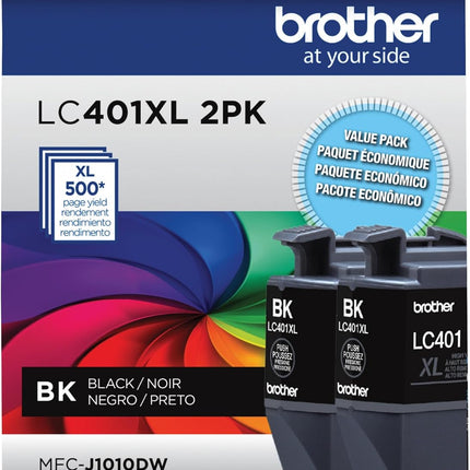 Brother Genuine LC401XLBK High Yield Black Ink Cartridge