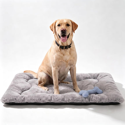 Cama para perro de 36" para jaula metálica, tapete lavable para dormir para mascotas medianas/grandes
