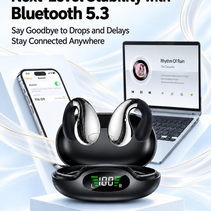 Ultra Open Ear Earbuds, Ergonomic Clip On Headphones for Running & Workouts - photo 7