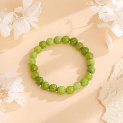 Birthstone Bracelet for Women Men,Natural Stone Beaded Bracelets,Healing Crystal Gemstones Stretch Bracelet Stress Relief Month Bracelet Birthday Jewelry Gifts
