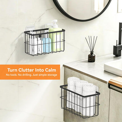 2-Pack Adhesive Cabinet Door Organizer, 5.9" Inside Cabinet Storage
