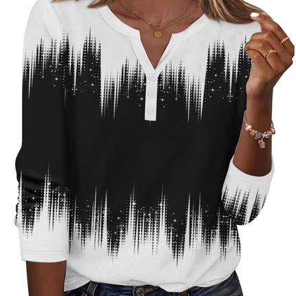 Long Sleeve Shirts for Women Casual V Neck Fall Tops Summer Blouses