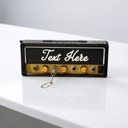 Personalized Guitar Amp Keyholder, Customize Grill Text to Your Name, or Band Name. 4 Keychains Included