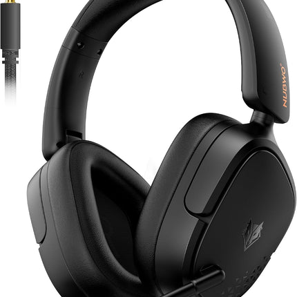 NUBWO HG04L Gaming Headset for PS5/PS4, Xbox Series X|S/Xbox One, Switch – 250g Lightweight, Clear Unidirectional Mic, Soft Memory Earmuffs, 3.5mm Jack for Gaming & Work - Black
