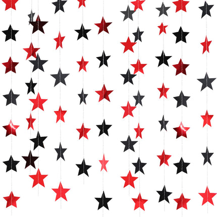 130 ft Star Garland Banner Decor, Gold