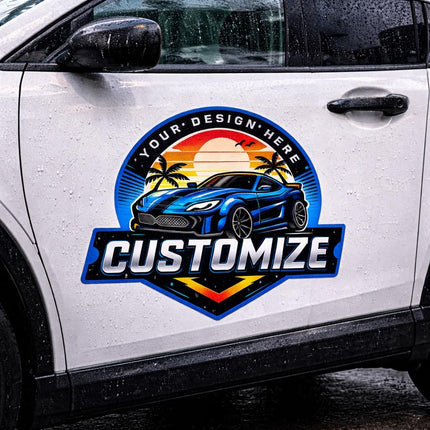 Personalized Car Decal Sticker Custom Your Vinyl Vehicle Door Decal for Car Truck SUV Pickup Van Window Waterproof Outdoor Durable