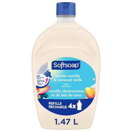 Moisturizing Liquid Hand Soap, Warm Vanilla and Coconut Milk, 50 oz Refill