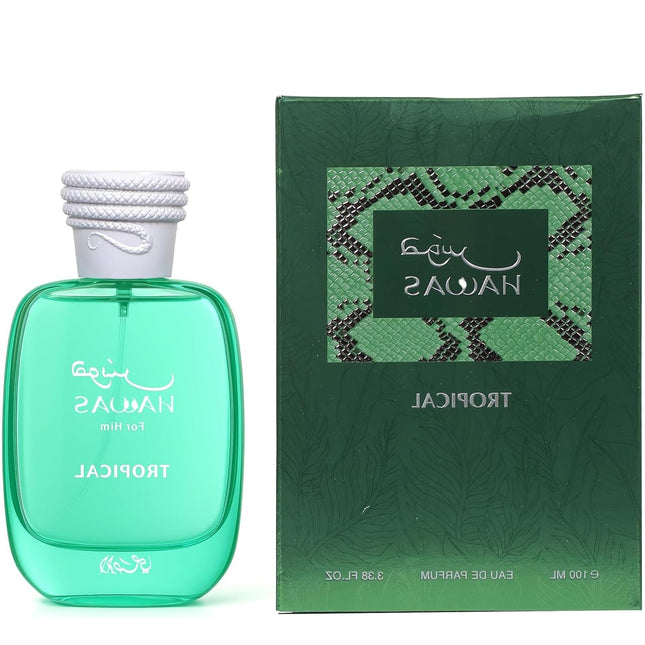 Hawas Tropical Eau De Parfum Spray for Men, Premium Arabian Fragrance