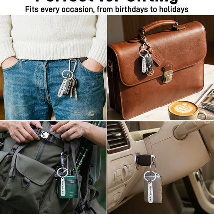 Drive Safe Keychain for Him or Boyfriend, Personalized Initial Keyring, Love Reminder for Drivers, New Driver Gift
