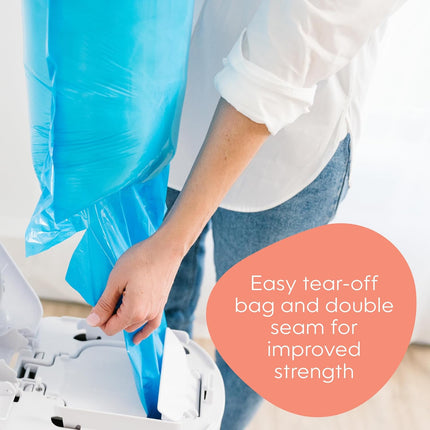 Diaper Genie Easy Roll Refill | 18 Clean Laundry Scent Bags | 65% PCR Film | Fits Platinum, Signature & Deluxe