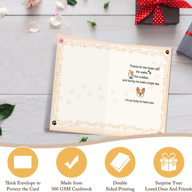 PawHaven RefugioPata Mother's Day Card for Dog Mom, Funny Mother's Day Card Gift from Dog Puppy — Pet Supplies