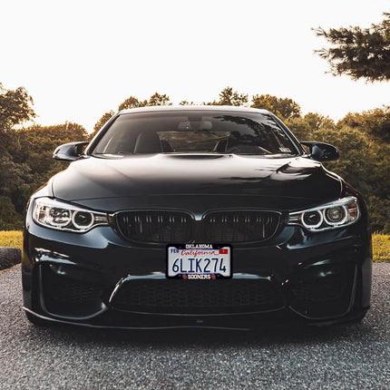 1PC Aluminum License Plate Frames for Oklahoma Sooners,Metal Matte Black License Plate Holders for OU, Universal US Car License Plate Covers with Screws