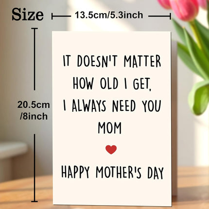 IDU Mothers Day Card,Happy Mother's Day Cards Gifts for Mom from Daughter Son