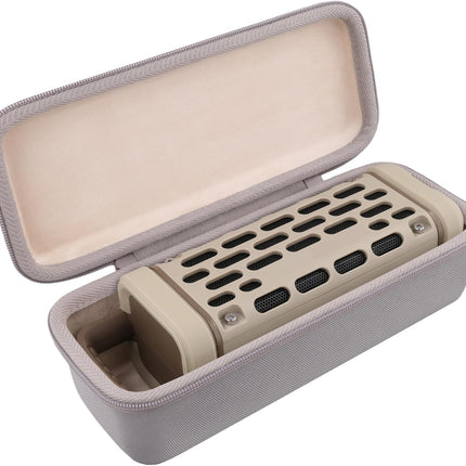Hard Shell Protective Storage Case for Turtlebox Ranger: Loud! Outdoor Portable Bluetooth 5.4 Speaker, Shockproof Portable Travel Carrying Box with Handle, Tan