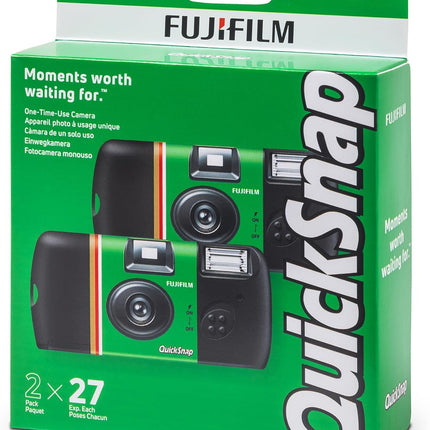 Fujifilm QuickSnap Flash 400 One-Time-Use Camera - 2 Pack